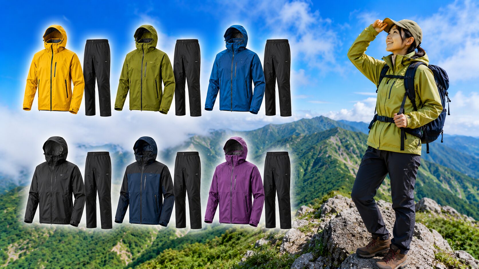 登山レインウェアおすすめ比較！安いものから高機能ゴアテックスまで